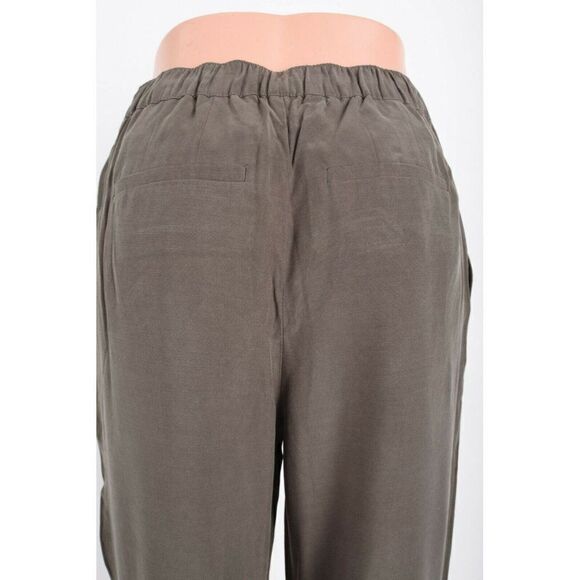 Boden Womans Olive Green Lottie Trousers Pants Cupro Drawstring US 2 UK 6 NWT - Picture 5 of 9